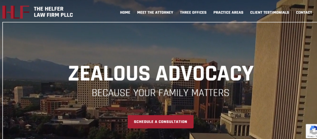 Helfer law firm website